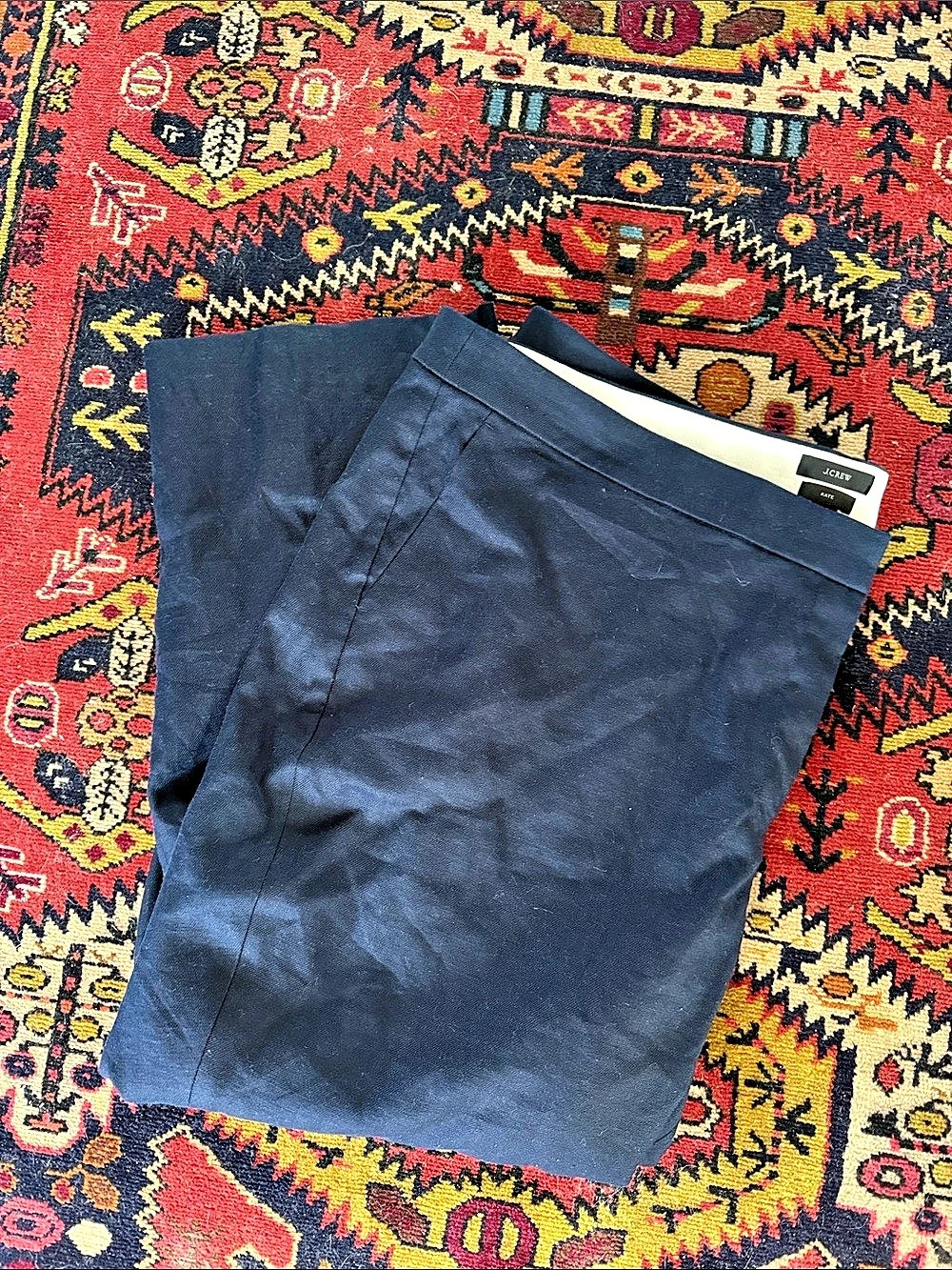 J.Crew Navy Blue Wool Trousers NWT